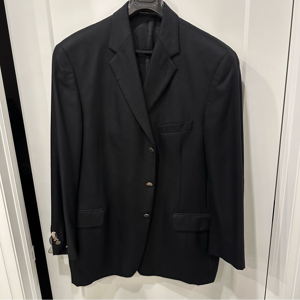 Ermenegildo Zegna Classic Black Sport Coat